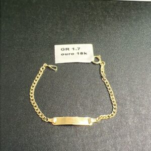 Pulseira infantil em ouro 18k